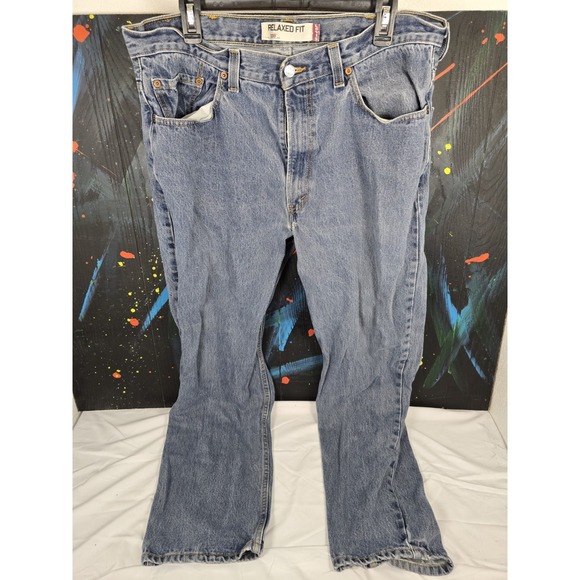 Mens Levi Strauss Signature Jeans 38x32 550 - Picture 1 of 9